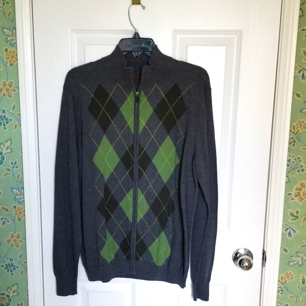 Perry Ellis 100% Cotton Full Zip Front Jacket
